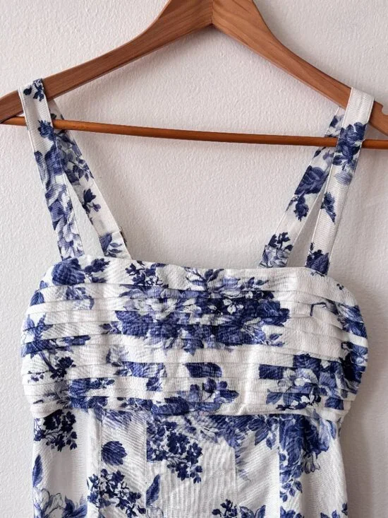 Abercrombie & Fitch Emerson Fit & Flare Linen Midi Dress - Picture 5 of 10